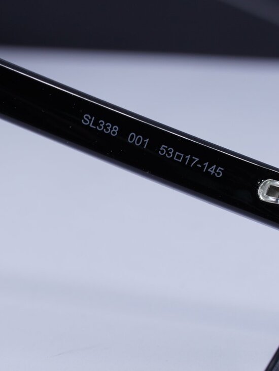 Saint Laurent SL338 001 Square Eyeglasses 53mm - Black main image 7